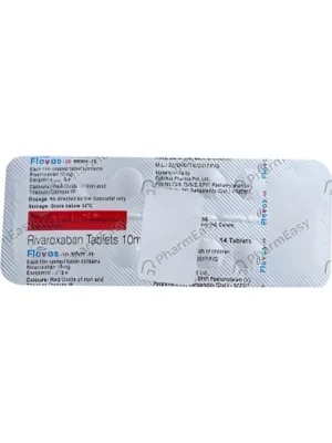 Flovas 10 Tablet – Rivaroxaban Blood Thinner for Stroke & Clot Prevention
