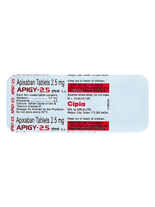 IVM_1038_01 Buy Apigy 2.5 Tablet Online – Anticoagulant for Blood Clot Prevention