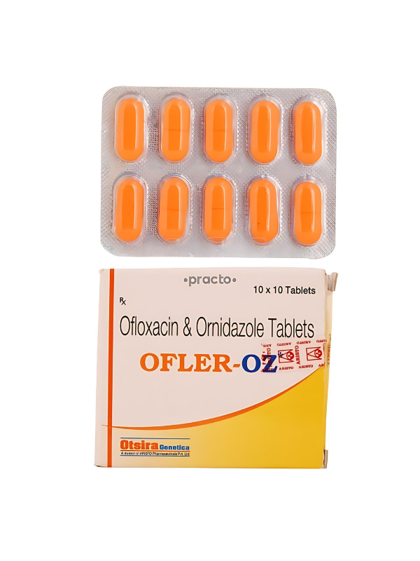 IVM_105_01 Ofler OZ Tablet (Ofloxacin 200 mg/Ornidazole 500 mg)