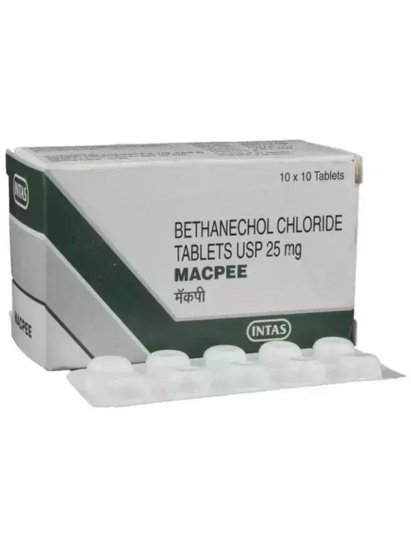 IVM_126_01 Macpee 25 mg Tablet (Bethanechol Chloride 25 mg)