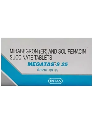 Megatas 25 mg Tablet (Mirabegron 25 mg)