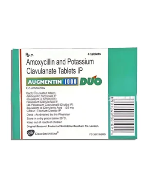 Augmentin 1000 Duo Tablet (Amoxycillin + Clavulanic Acid) – Treatment of Bacterial Infections