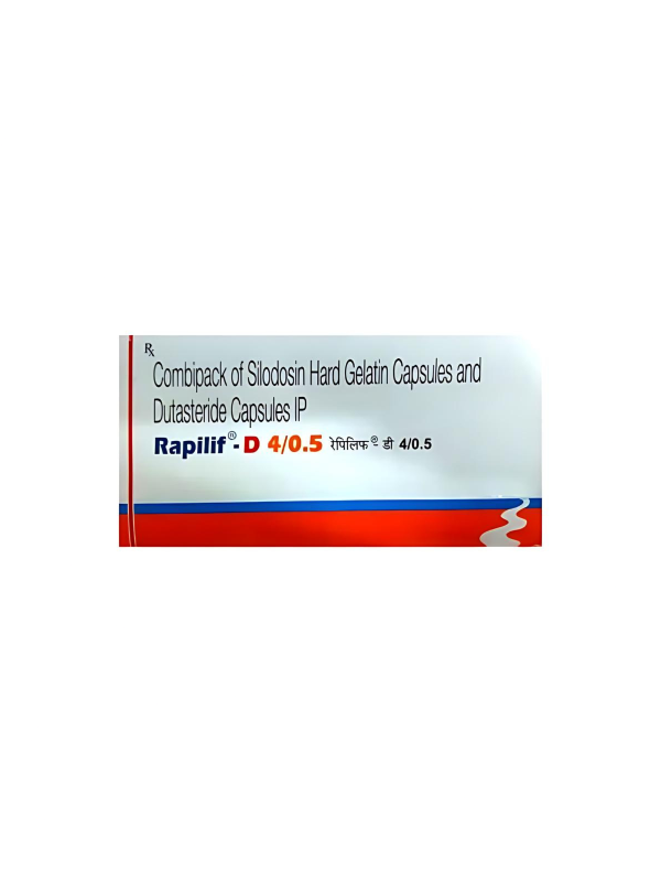 IVM_143_01 Rapilif D 4/0.5 Capsule (Silodosin 4 mg/Dutasteride 0.5 mg)