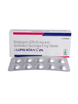 Lupin Mira 25 mg Tablet (Mirabegron 25)