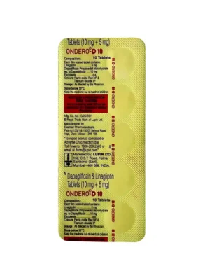 Ondero-D 10 Tablet (Dapagliflozin/Linagliptin)