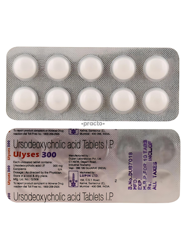 IVM_151_01 Ulyses 300 Tablet (Ursodeoxycholic Acid 300 mg)