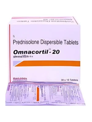 Omnacortil 20 Tablet DT (Prednisolone) - Treatment of Inflammation & Immune Disorders