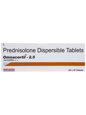 Omnacortil 2.5 Tablet DT (Prednisolone) – Treatment for Inflammation & Allergies