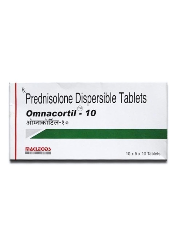 IVM_1550_01 Omnacortil 10 Tablet DT (Prednisolone) - Treatment for Inflammation & Autoimmune Disorders