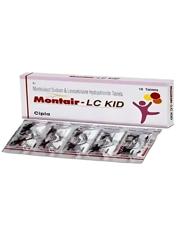 IVM_1552_01 Montair LC Kid Tablet (Levocetirizine + Montelukast) - Treatment of Allergies & Asthma in Children