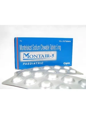 Montair 5mg Chewable Tablet (Montelukast) - Asthma Prevention & Allergy Relief for Children