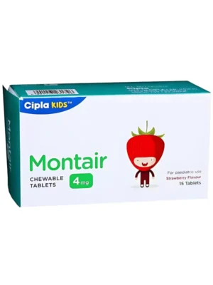 Montair 4mg Chewable Tablet (Montelukast) - Prevention of Asthma & Allergy Relief in Children