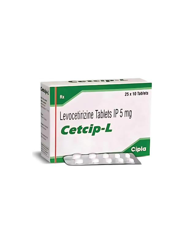 IVM_1555_01 Cetcip-L Tablet (Levocetirizine) - Treatment for Allergic Conditions