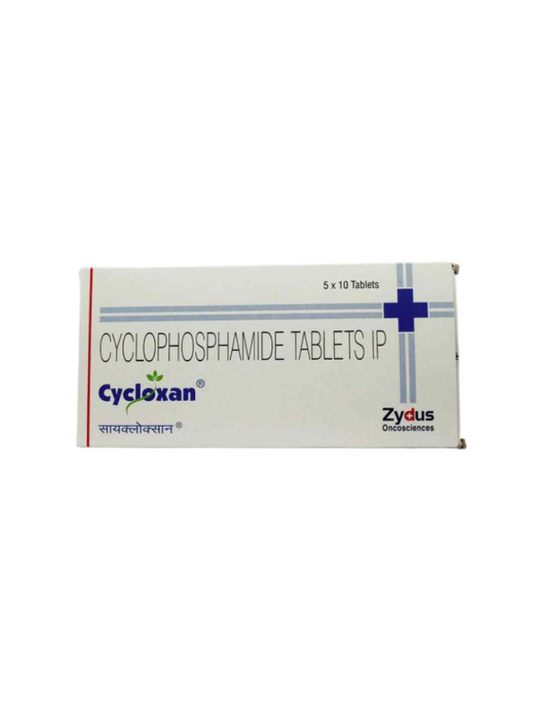 IVM_1593_01 Cycloxan 50mg Tablet (Cyclophosphamide) - Chemotherapy Medication for Cancer & Nephrotic Syndrome