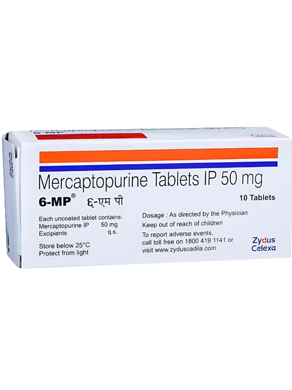 IVM_1603_01 6-MP 50mg Tablet (Mercaptopurine) - Treatment for Blood Cancer (Leukemia)