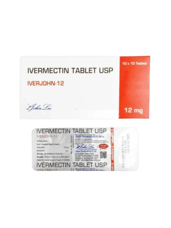 IVM_1664_01 Iverjohn 12mg Tablet (Ivermectin) - Treatment for Parasitic Infections