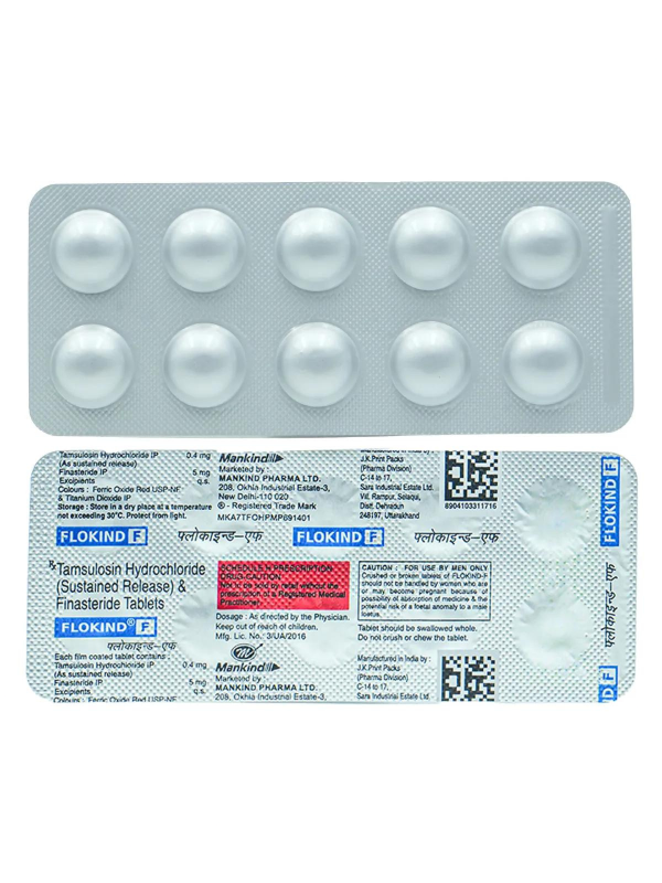 IVM_174_01 Flokind F Tablet (Tamsulosin 0.4 mg/Finasteride 5 mg)