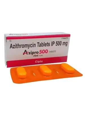 Azipro 500 Tablet (Azithromycin) - Broad-Spectrum Antibiotic for Bacterial Infections