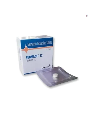 Vermact 12 Tablet DT (Ivermectin) - Dispersible Tablet for Parasitic Infections