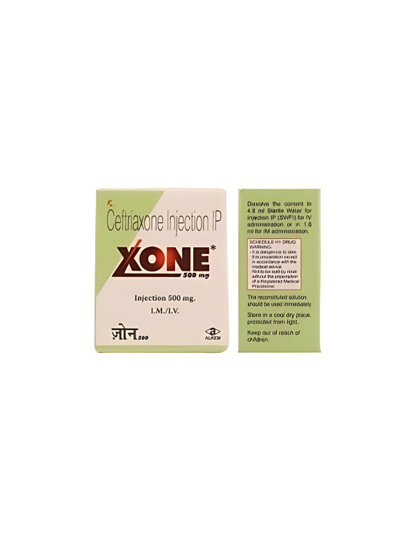 IVM_340_01 Xone 500mg Injection (Ceftriaxone) - Treatment of Bacterial Infections