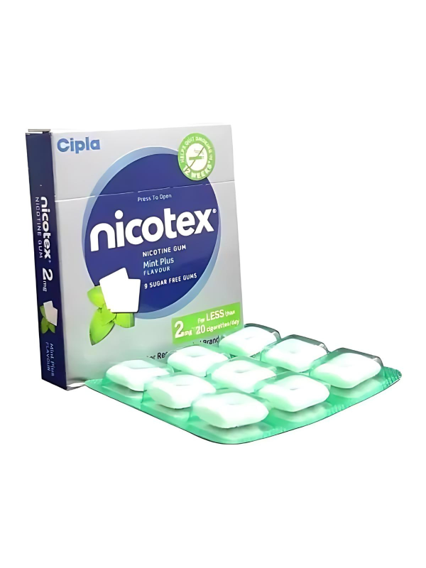 IVM_541_01 Nicotex 2mg Chewing Gum Tin Box – Nicotine Replacement Therapy for Smoking Cessation