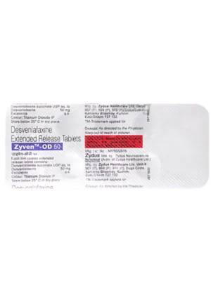 Zyven-OD 50 Tablet ER - Desvenlafaxine | Extended Release Antidepressant