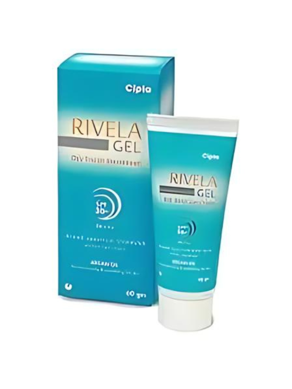 IVM_740_01 Rivela Dry Touch Sunscreen Gel SPF 30+ – Broad Spectrum Sun Protection with Vitamin E