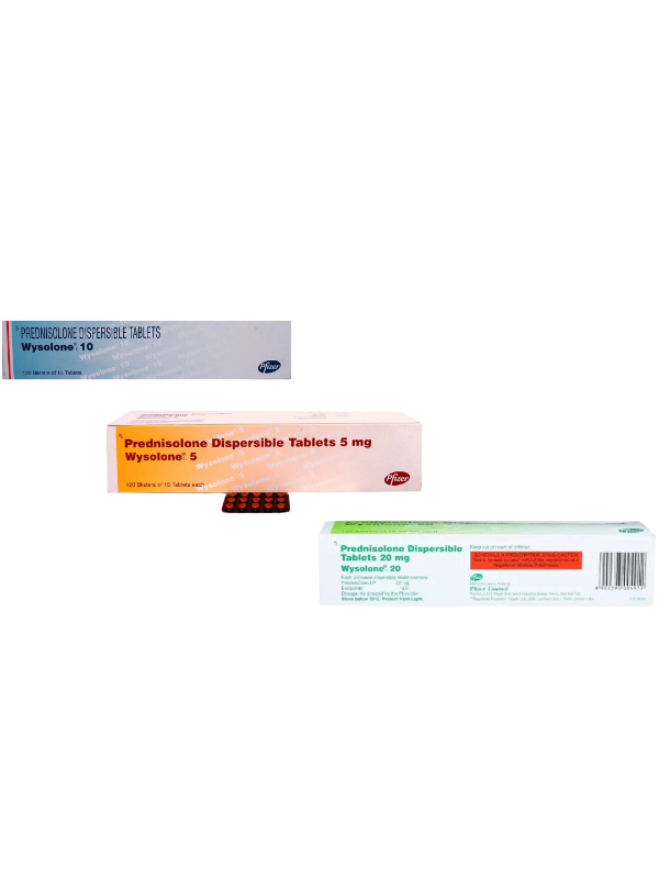 IVM_818_01 Wysolone Tablet DT – Corticosteroid for Inflammation and Allergies