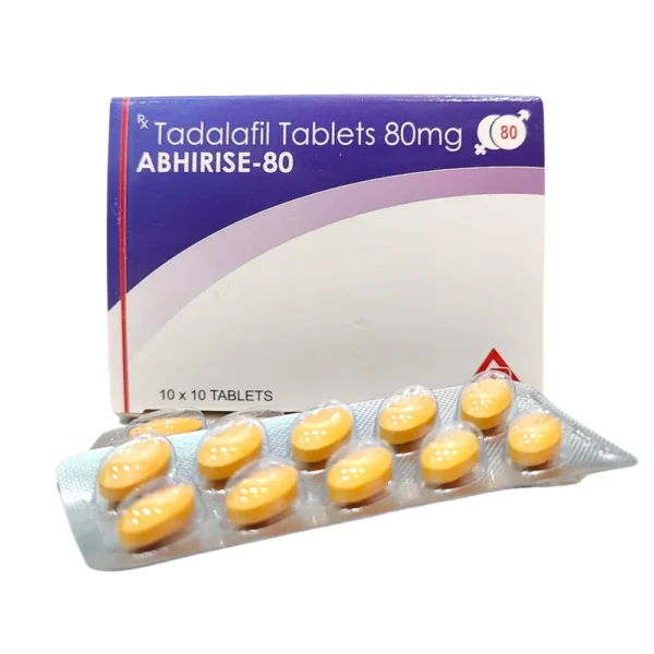 Abhirise 80mg (Tadalafil) - Extended-Duration Erectile Dysfunction Treatment