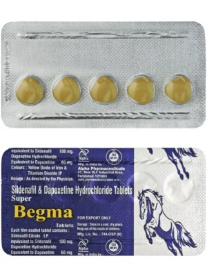 Super Begma 160mg (Sildenafil 100mg + Dapoxetine 60mg) - Dual Action ED & PE Treatment