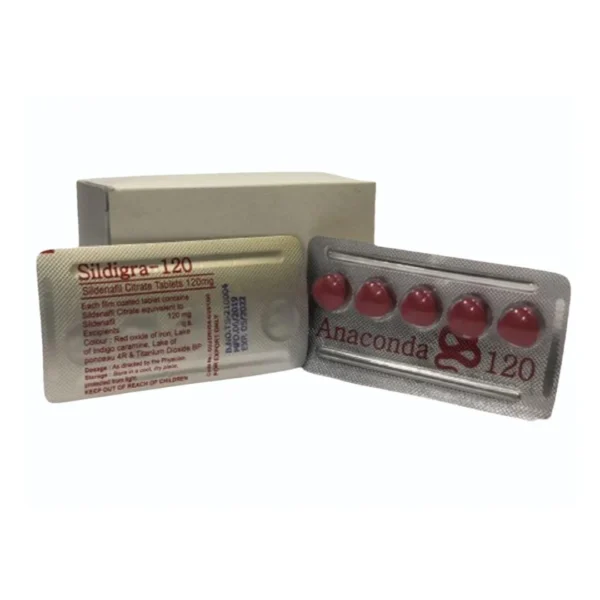 Anaconda 120mg (Sildenafil Citrate) - High-Potency Erectile Dysfunction Treatment