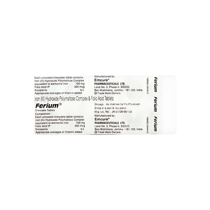 Ferium Chewable (Iron Folic Acid)