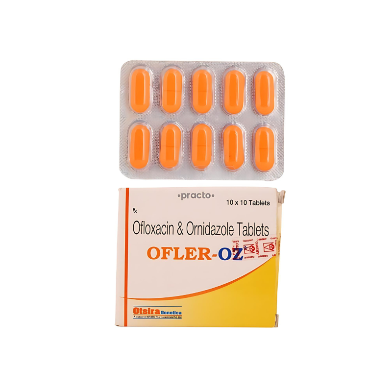 Ofler OZ Tablet (Ofloxacin 200 mg/Ornidazole 500 mg)