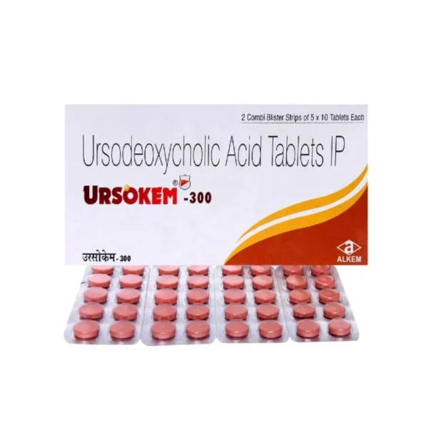 Ursokem 300 Tablet (Ursodeoxycholic Acid 300 mg)