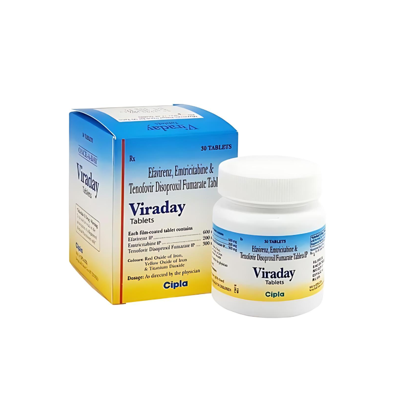 Viraday Tablet (Tenofovir/Emtrictabine/Efavirenz)