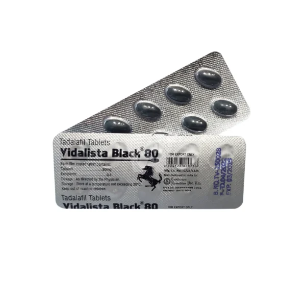 IVM_1268_01 Vidalista Black 80 mg (Tadalafil 80 mg)