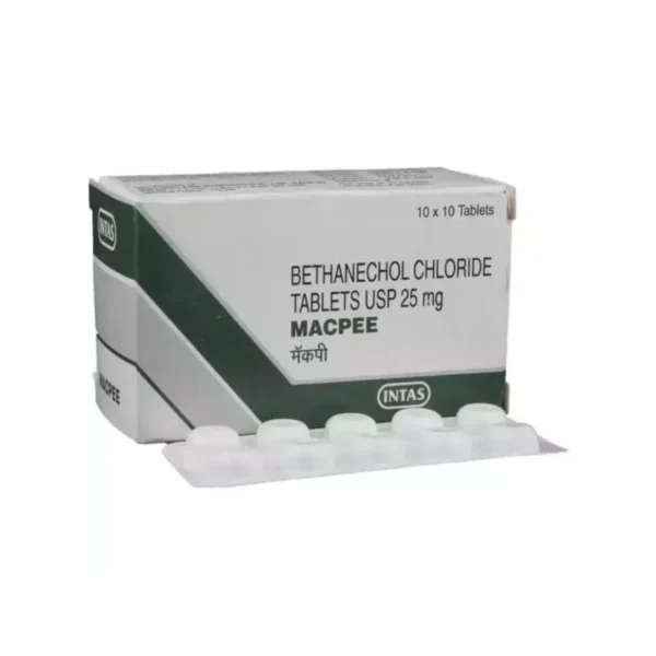 Macpee 25 mg Tablet (Bethanechol Chloride 25 mg)