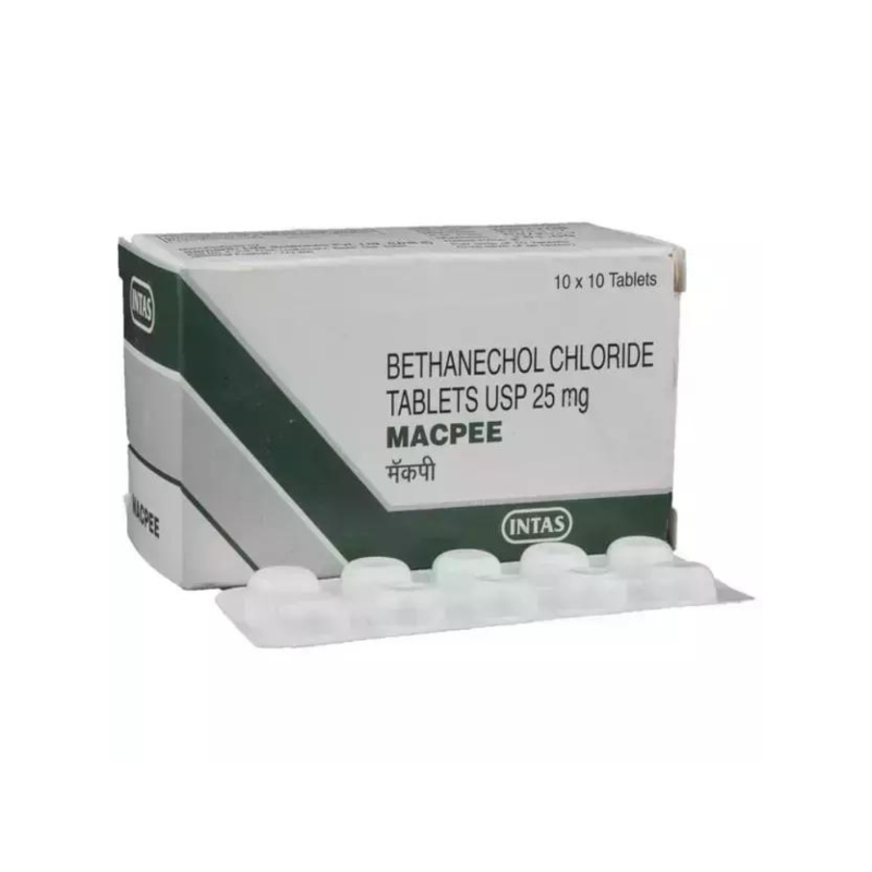 Macpee 25 mg Tablet (Bethanechol Chloride 25 mg)