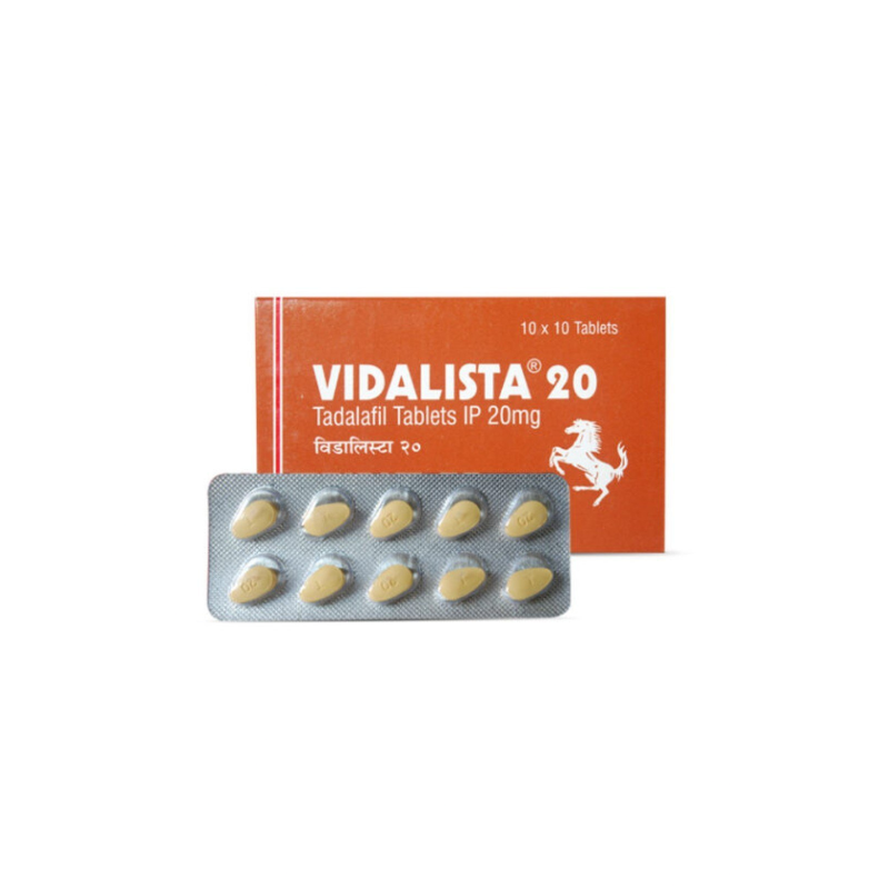 Vidalista 20 mg (Tadalafil) – Long-Lasting Erectile Dysfunction Treatment