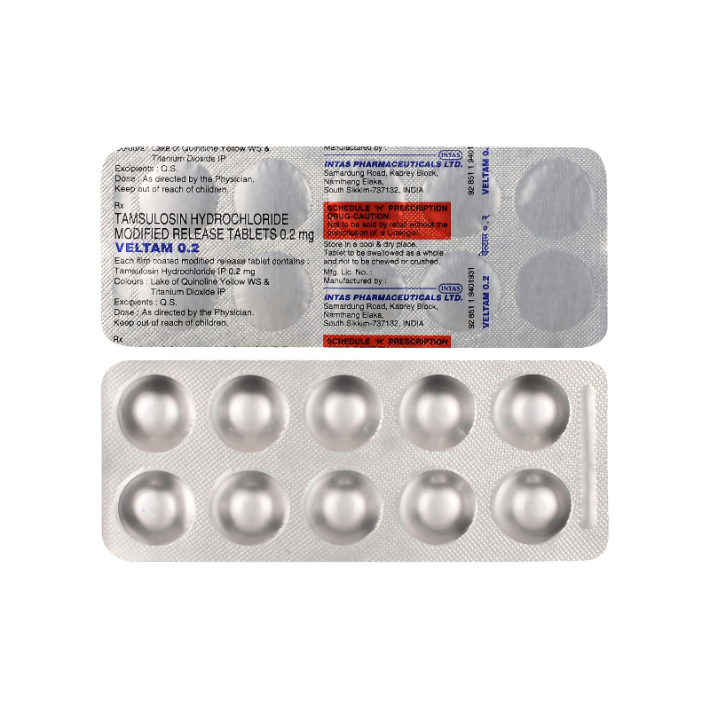 Veltam 0.2 Tablet (Tamsulosin 0.2mg)
