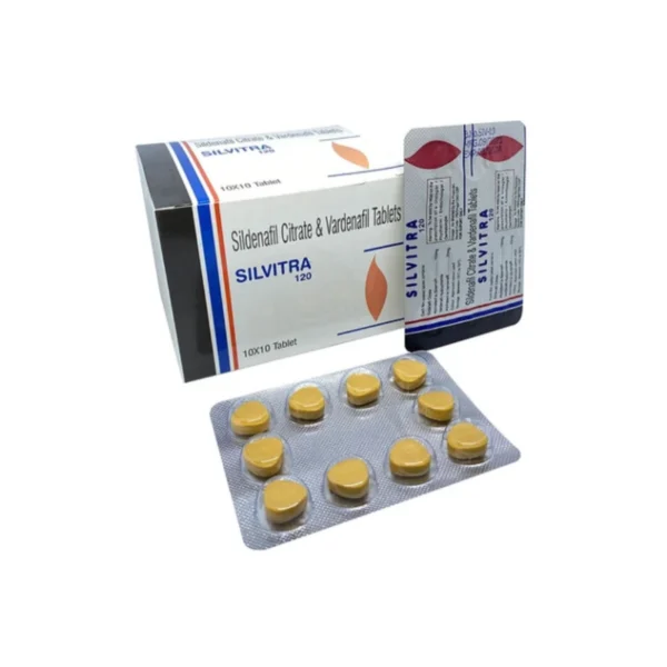 Silvitra 120mg (Sildenafil + Vardenafil) – Treats Erectile Dysfunction (ED)