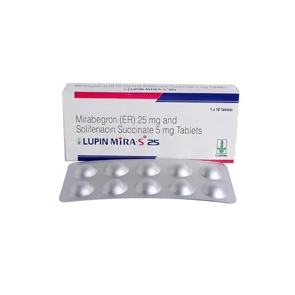 Lupin Mira 25 mg Tablet (Mirabegron 25)