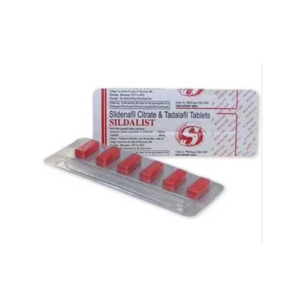Sildalist (Tadalafil + Sildenafil Citrate) – Treats Erectile Dysfunction (ED)