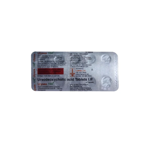 Ulyses 150 mg Tablet (Ursodeoxycholic Acid 150)