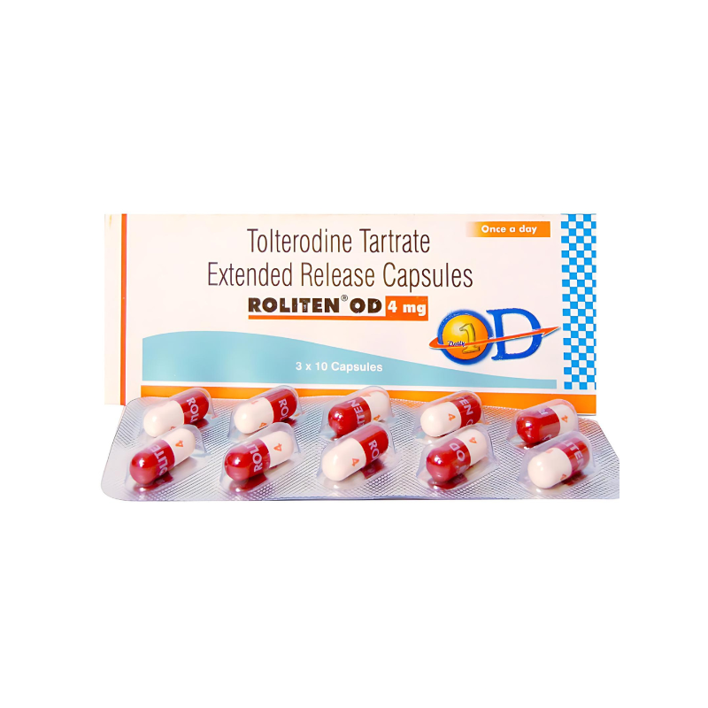 Roliten OD 4 mg Capsule (Tolterodine)