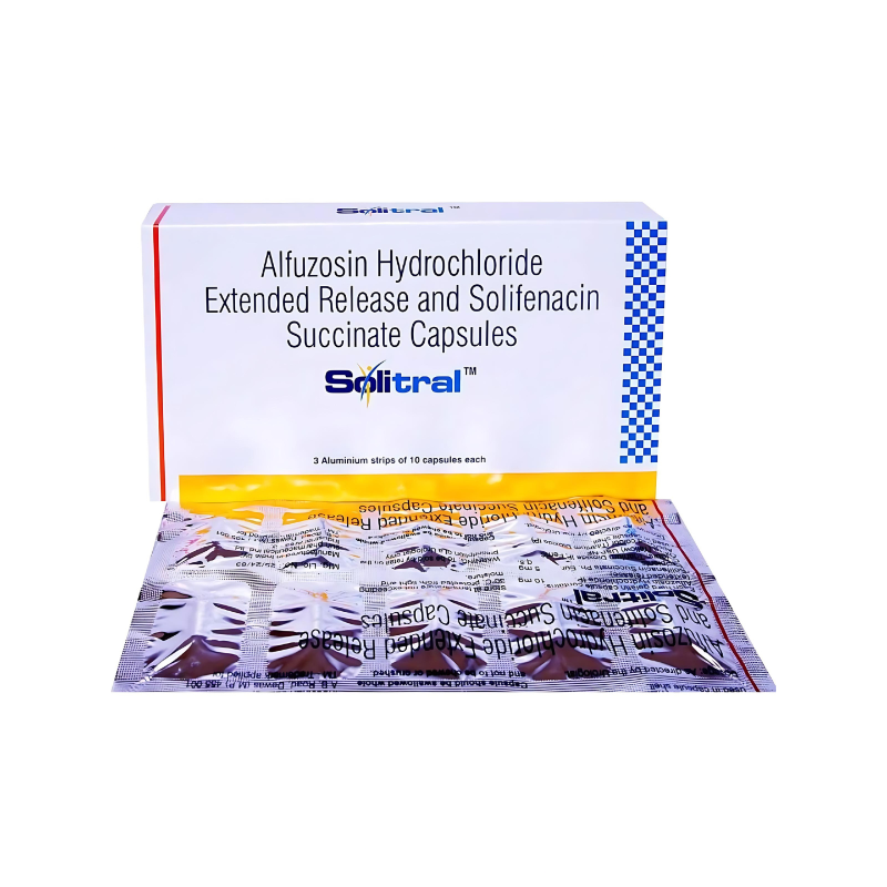 Solitral 10 mg/5 mg Capsule (Alfuzosin / Solifenacin)