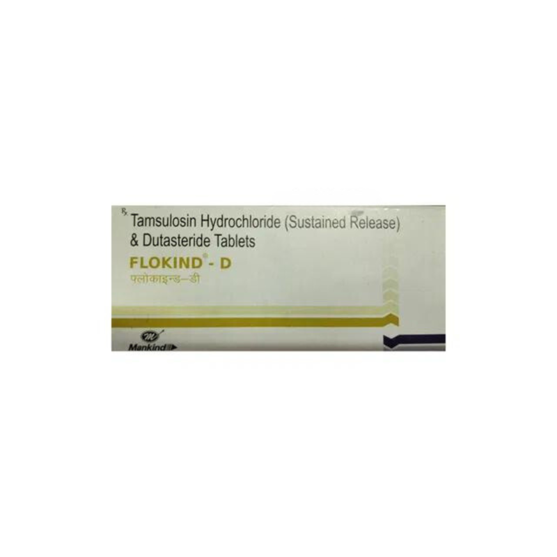 Flokind D 0.4 mg/0.5 mg Tablet (Tamsulosin 0.4 mg/Dutasteride 0.5 mg)