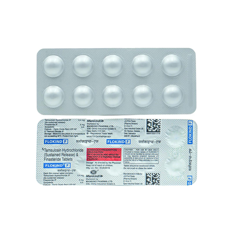 Flokind F Tablet (Tamsulosin 0.4 mg/Finasteride 5 mg)