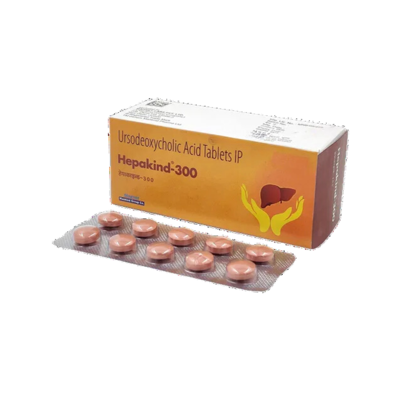 Hepakind 300 mg Tablet (Ursodeoxycholic 300 mg)