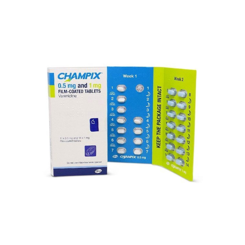 Champix 0.5mg and 1mg Tablets
